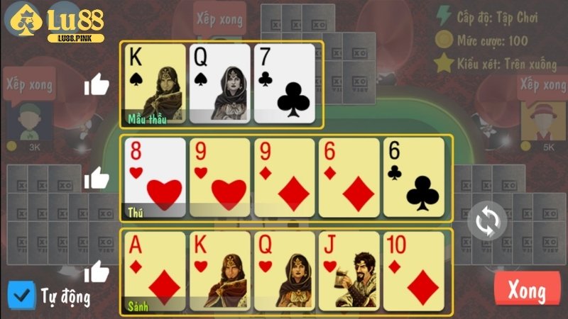 Mẹo chơi Mậu Binh hiệu quả tại Lu88